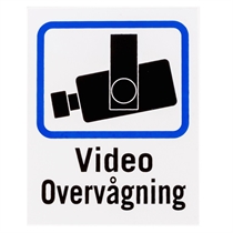 Videoovervågning skilt 2 stk